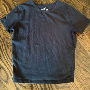 NWOT Hollister black baby tee, XS